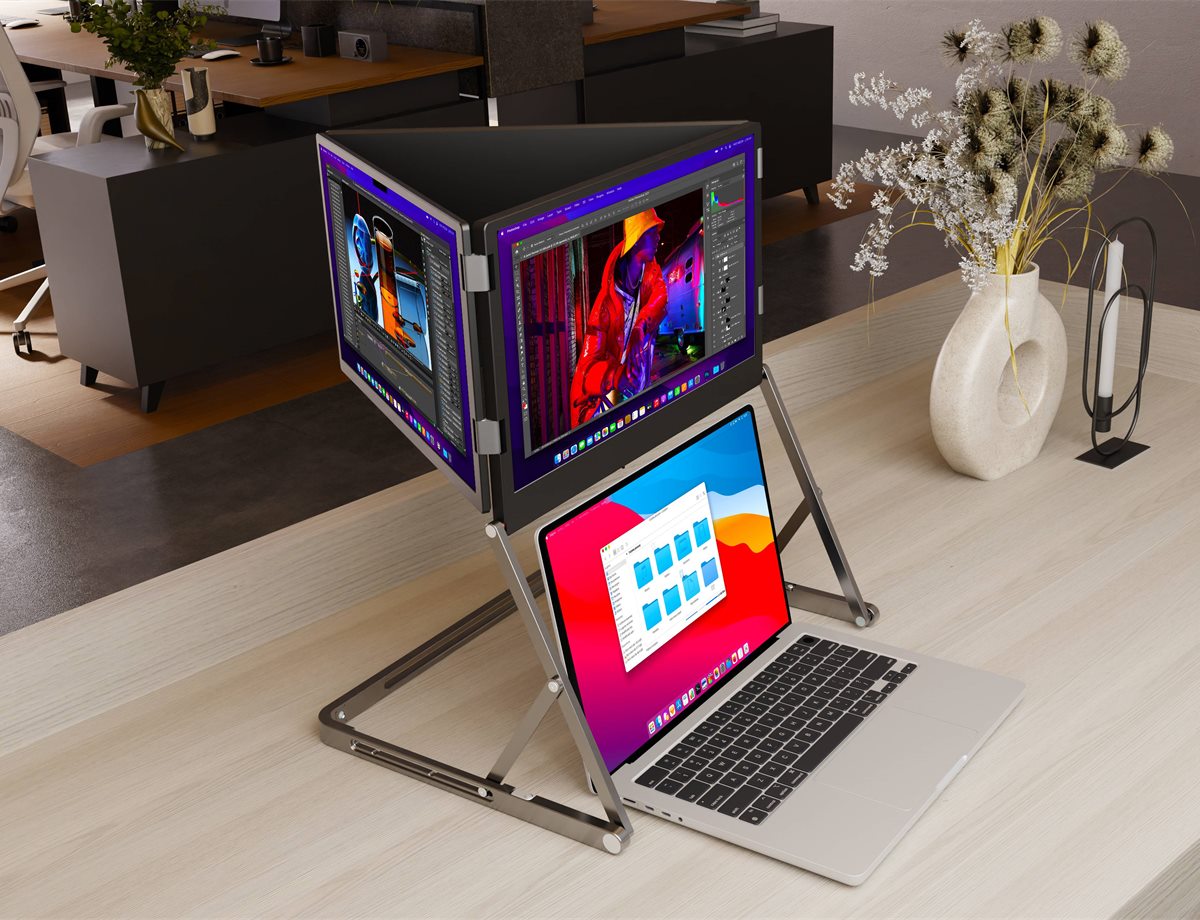 EfficFold workstation in a clean studio desk environment